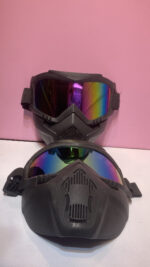 نقاب موتورسواری با عینک ۴۰۰ یو وی