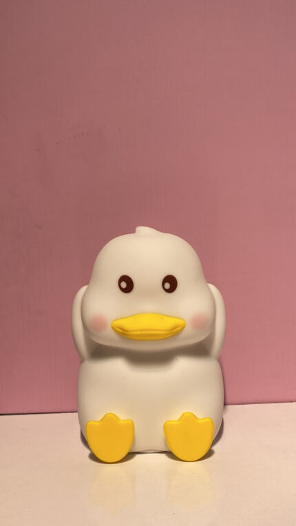 چراغ خواب نرمالو با طرح دوست‌داشتنی جوجه اردک چشم باز 02