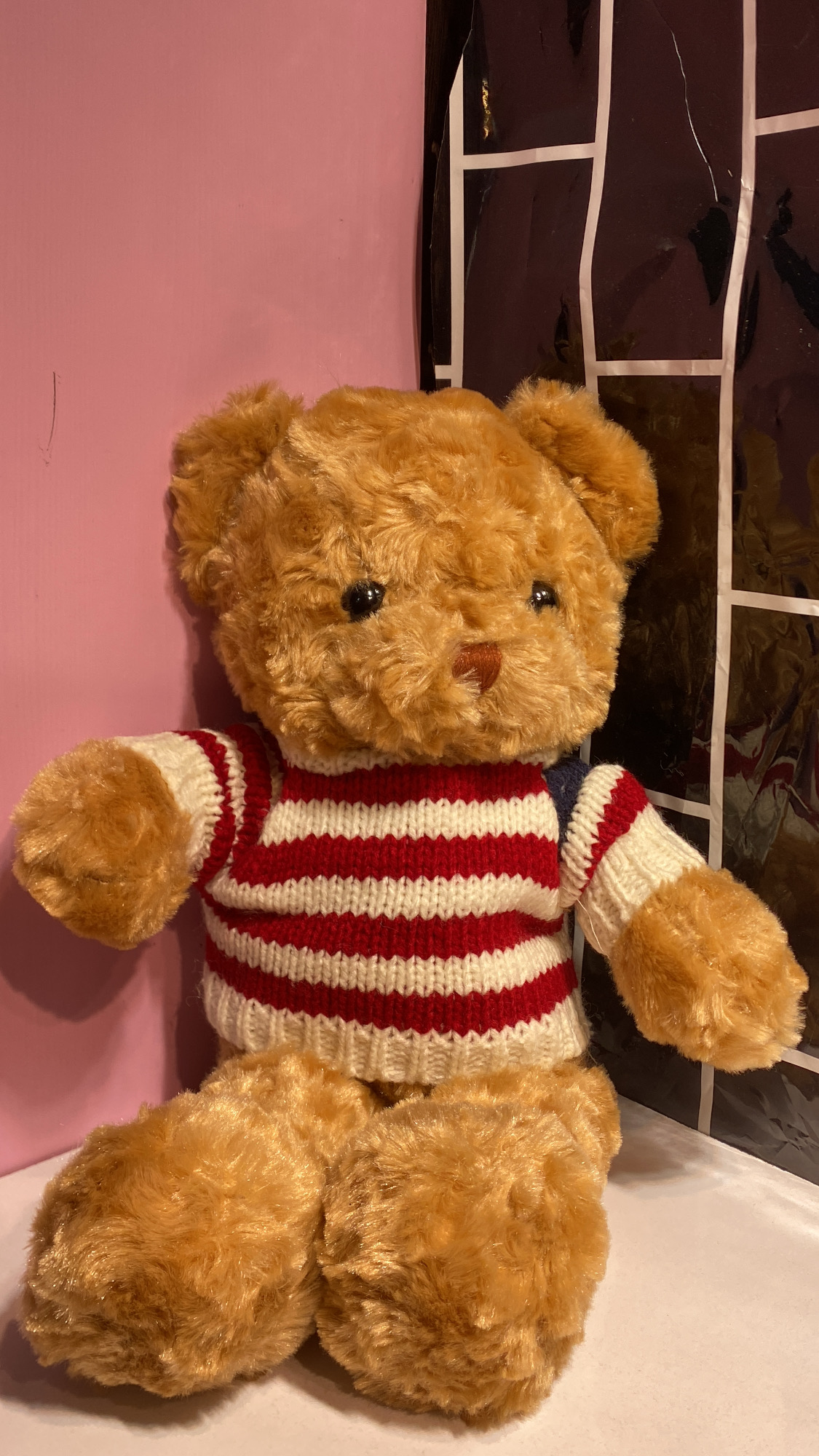 IMG_1962 عروسک خرس پوزه نخی - Image 1