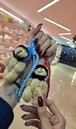 آویز و دسته کلید خرسی کلاه دار